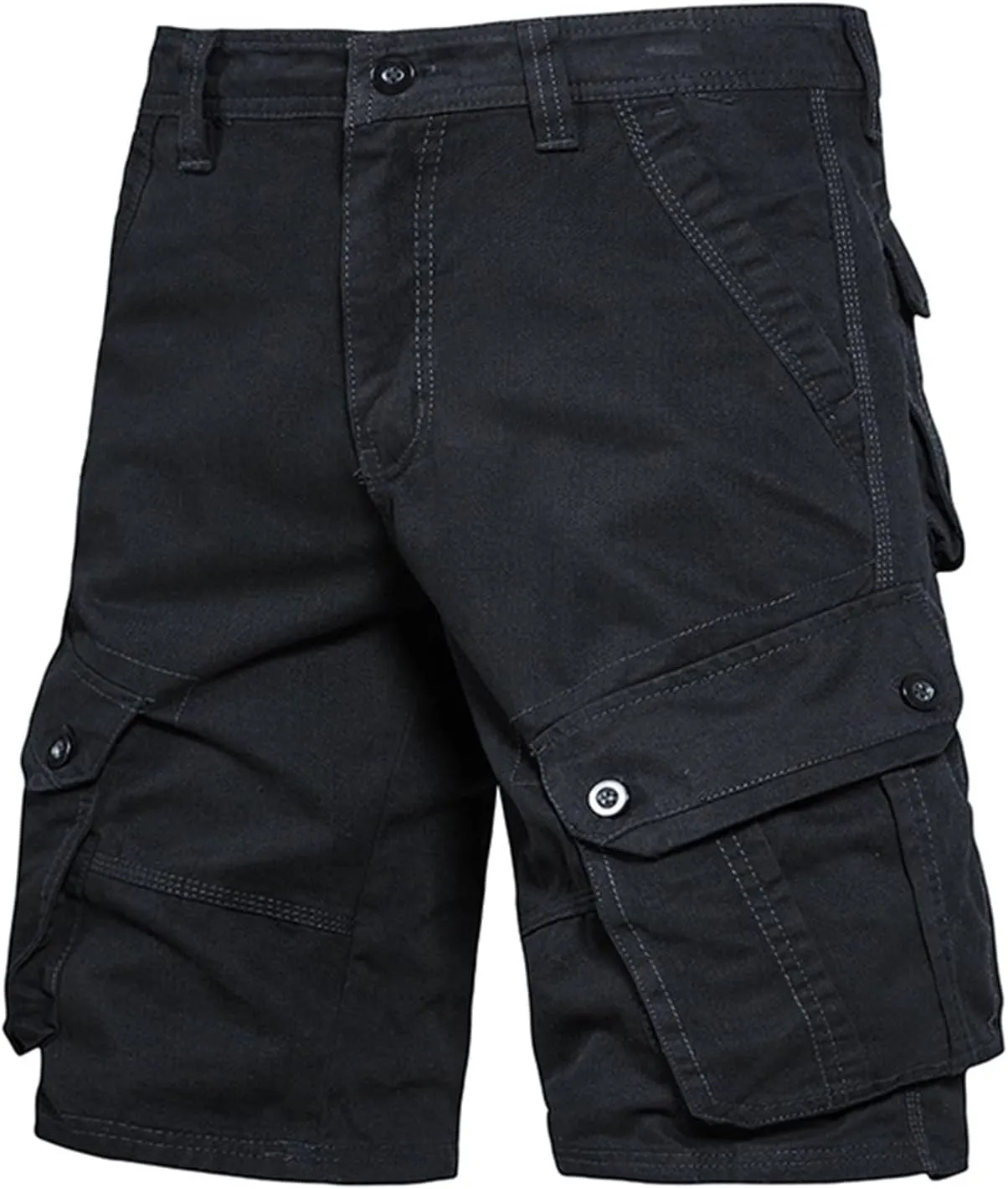 Men's Cotton Shorts Casual Cargo Shorts for Men Tactical Shorts Multi-Pockets Outdoor Bottoms Gym Work Shorts
