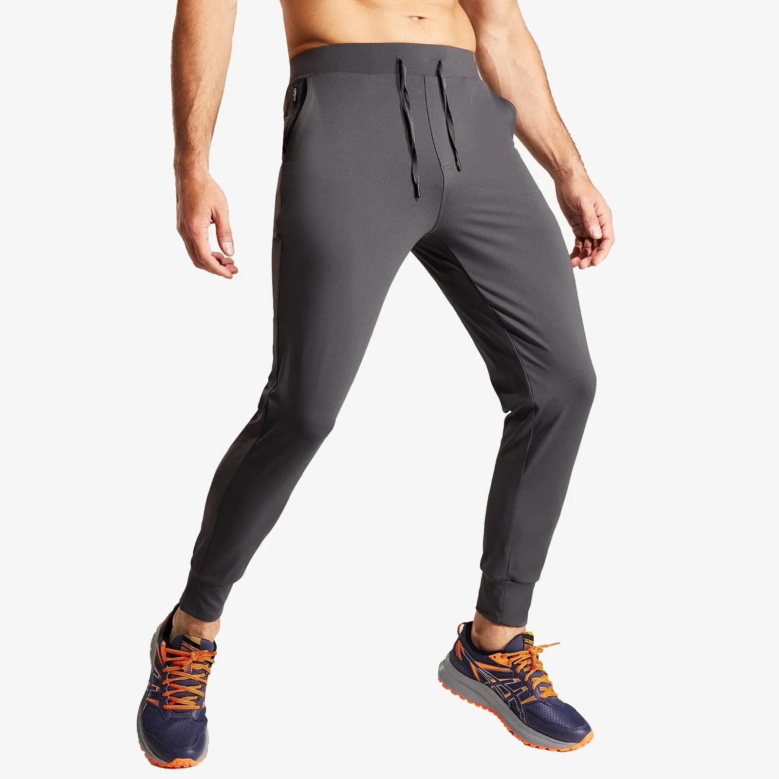 Men's Jogger Sweatpants Slim Fit Nylon Stretch Athletic Pants