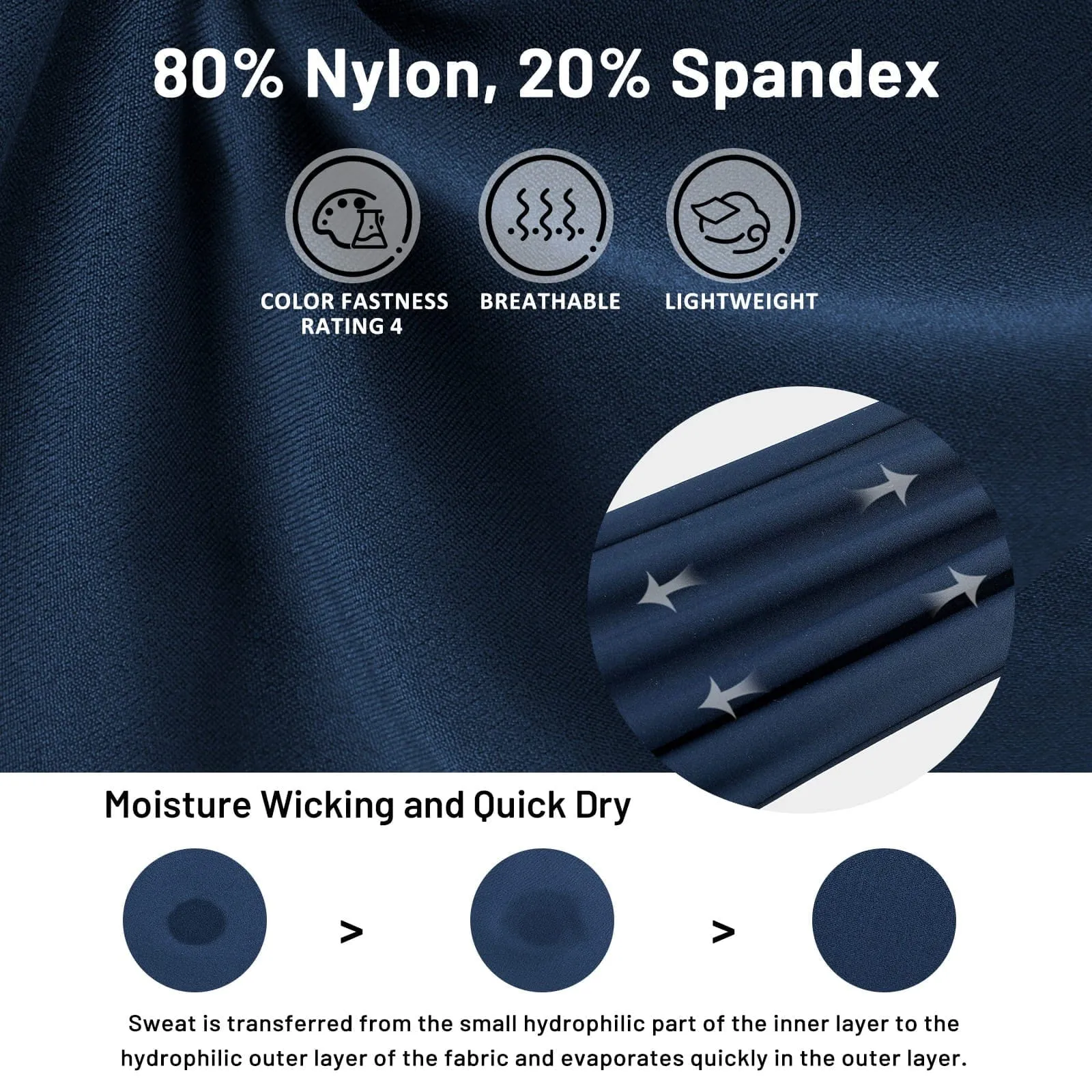 Men's Jogger Sweatpants Slim Fit Nylon Stretch Athletic Pants