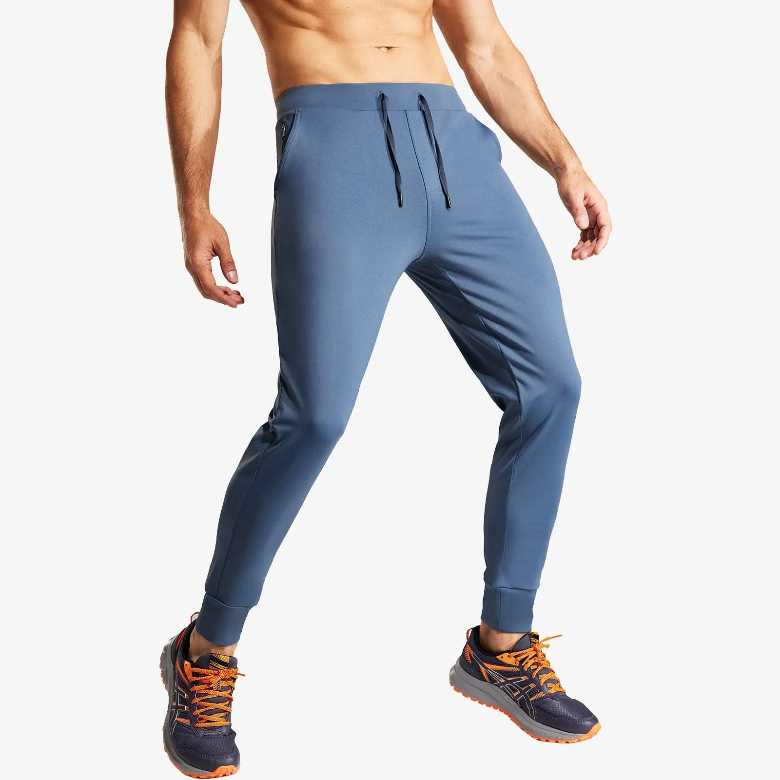 Men's Jogger Sweatpants Slim Fit Nylon Stretch Athletic Pants