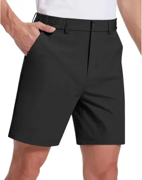 Mens Shorts Casual Bermuda Shorts Classic Fit Golf Athletic Shorts Lightweight Stretch Dress Shorts with Pockets