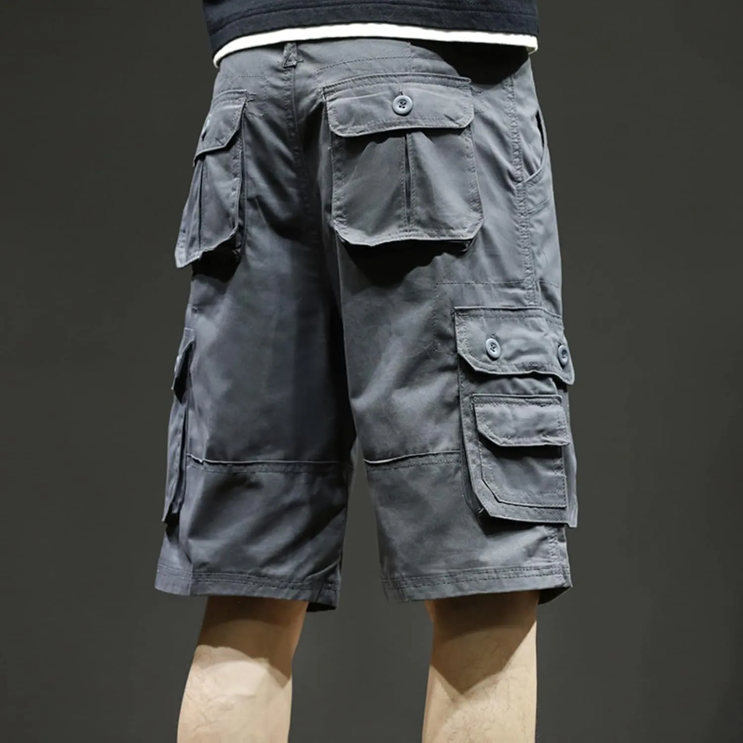 Men's Shorts Casual Cargo Shorts Relaxed Fit Casual Work Shorts Outdoor Hiking Pants with Multi Pockets