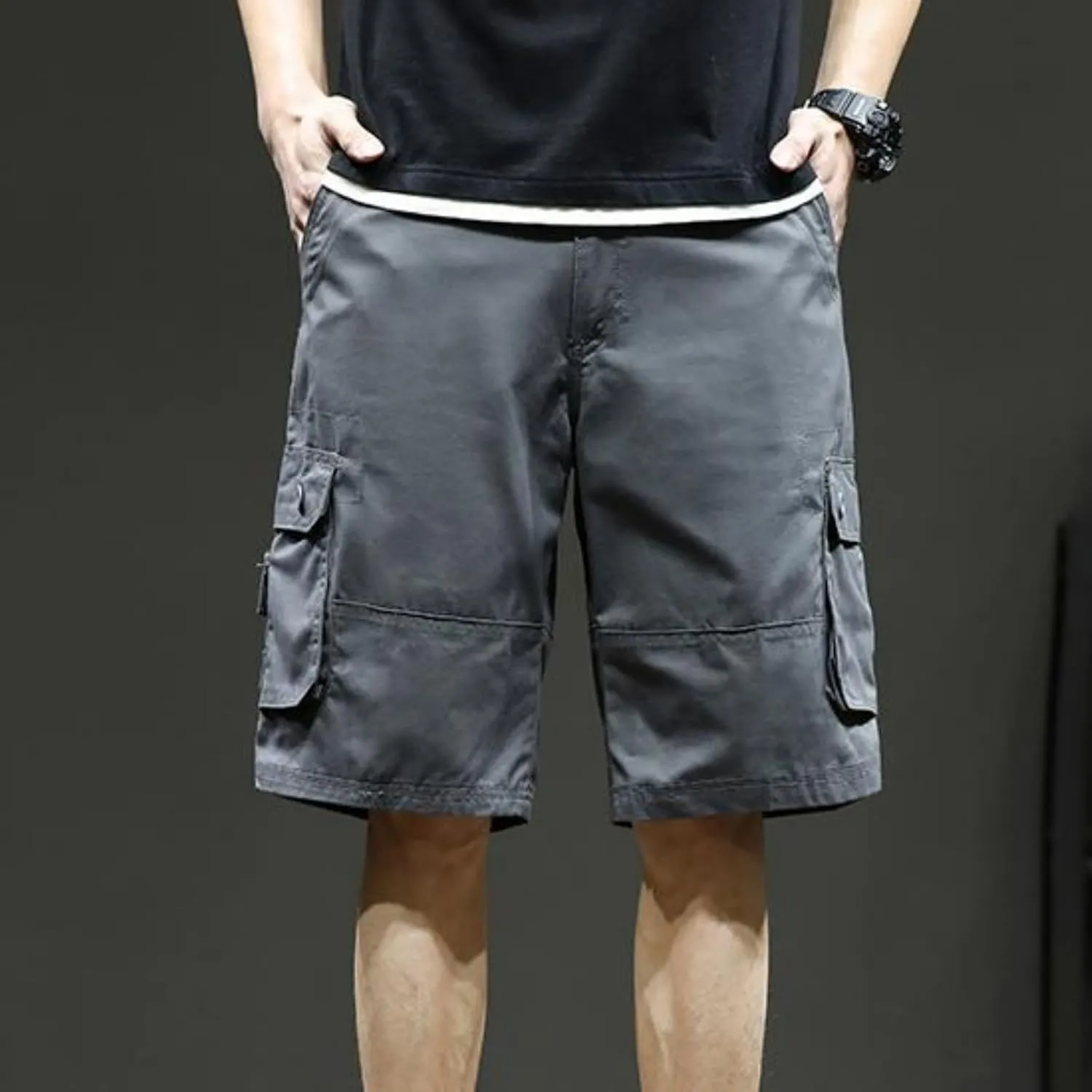 Men's Shorts Casual Cargo Shorts Relaxed Fit Casual Work Shorts Outdoor Hiking Pants with Multi Pockets