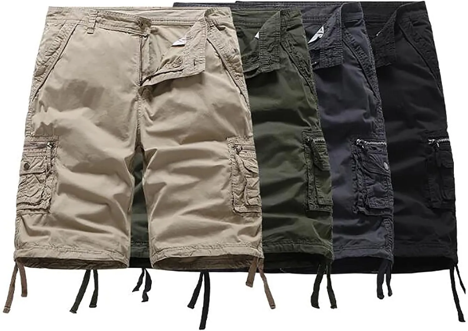Men's Shorts Casual Relaxed Fit Cargo Shorts Classic Outdoor Hiking Tactical Pants Casual Sweat Shorts Multi Pockets