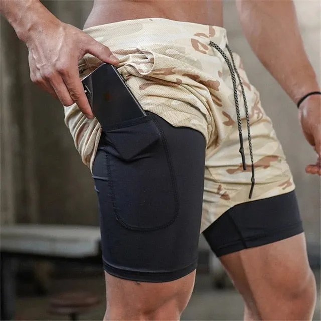 New Casual Shorts men Summer Mens Shorts High Elastic Gyms Fitness Short Pants