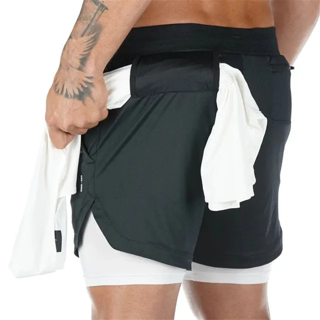 New Casual Shorts men Summer Mens Shorts High Elastic Gyms Fitness Short Pants