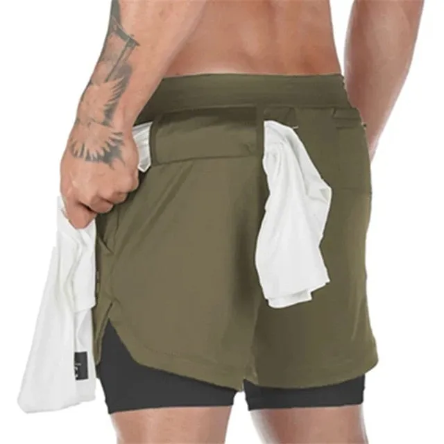 New Casual Shorts men Summer Mens Shorts High Elastic Gyms Fitness Short Pants