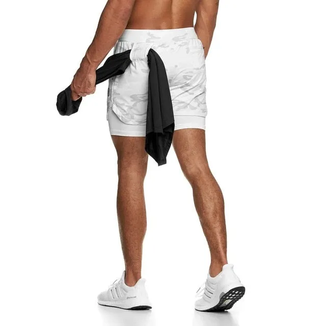 New Casual Shorts men Summer Mens Shorts High Elastic Gyms Fitness Short Pants