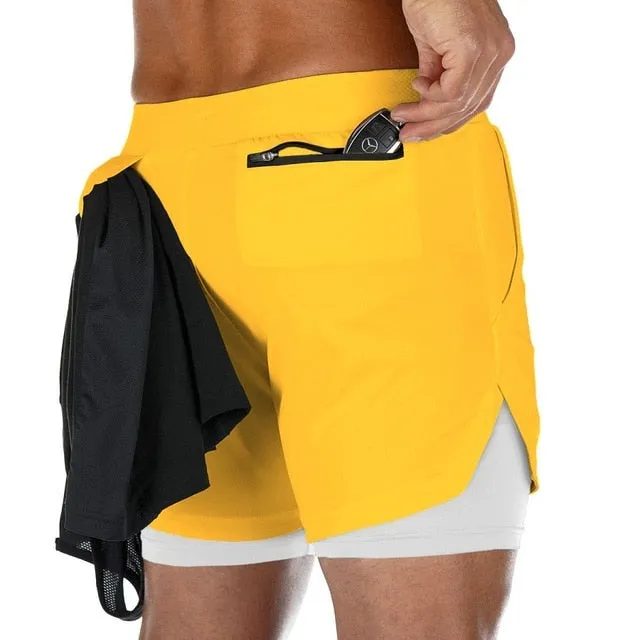 New Casual Shorts men Summer Mens Shorts High Elastic Gyms Fitness Short Pants