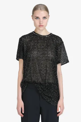 No. 21 - Sequin Shirt: Black