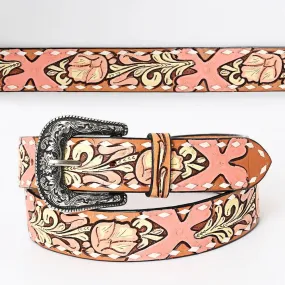 Peaches Hand Tooled Leather Belt