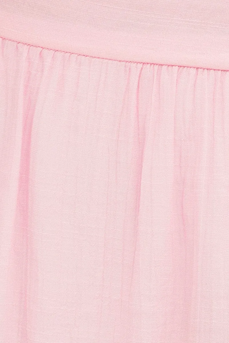 Pink Beach Cover Up Maxi Sarong