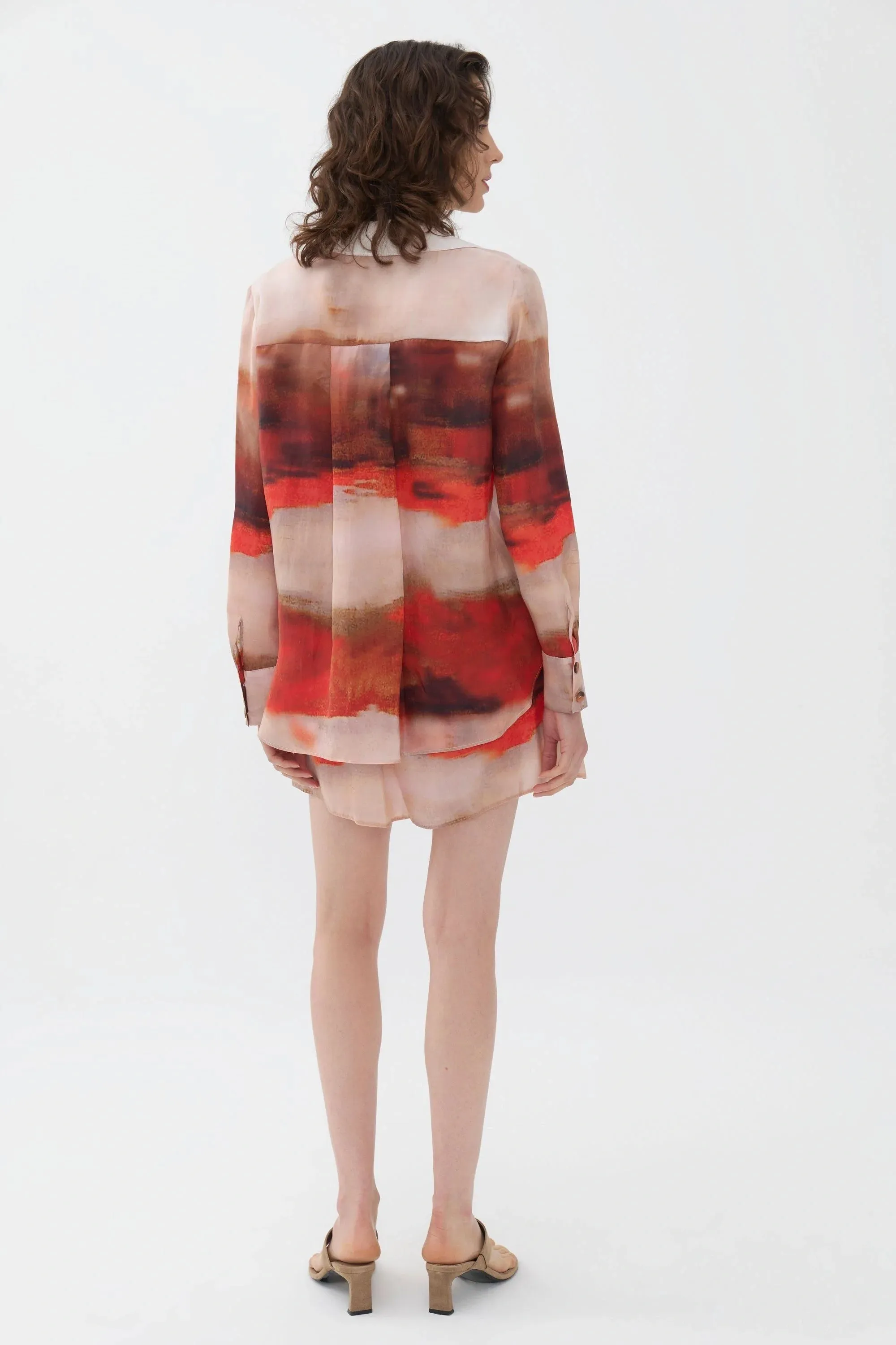 Printed Flowy Shirt (Final Sale)