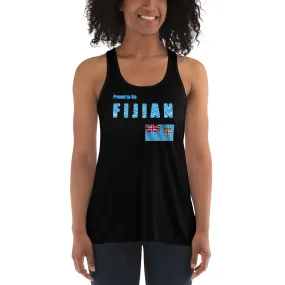 Proud to Be Fijian Women's Flowy Racerback Tank