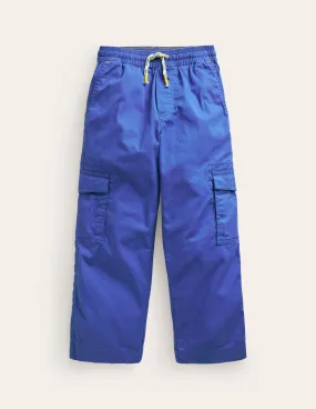Pull-On Cargo Trouser-Blue Heron