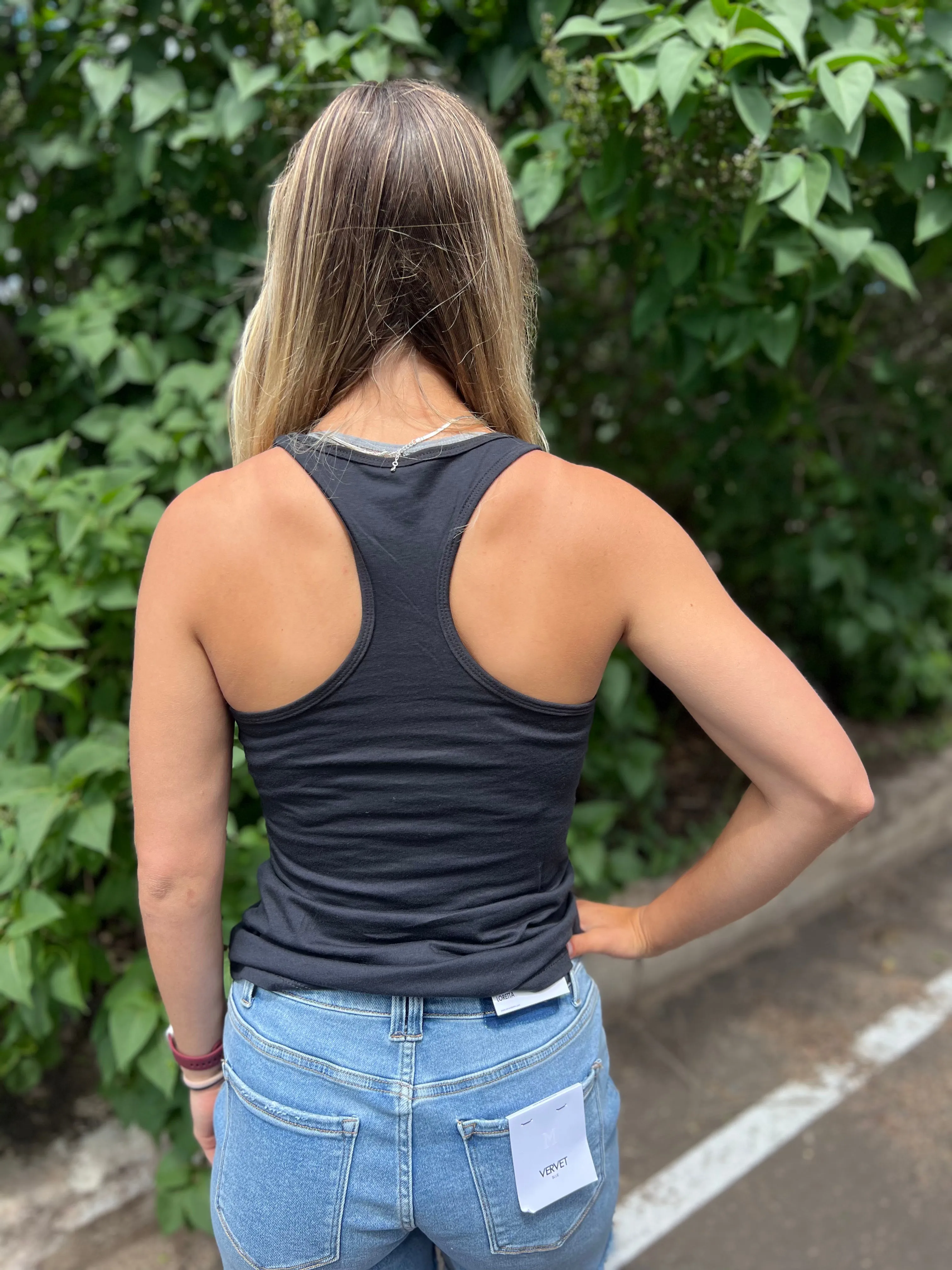 "American Made" Eagle USA Graphic Racerback Tank Top