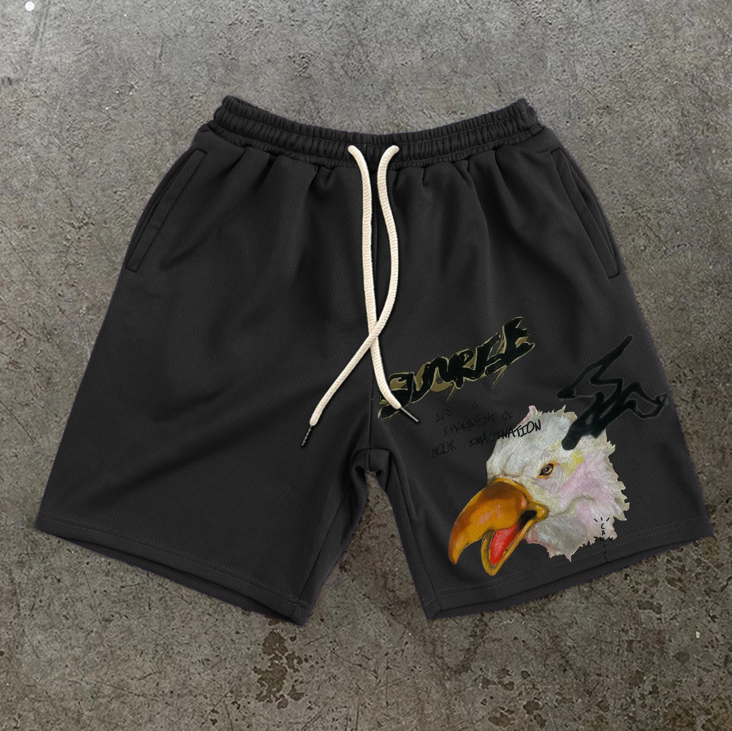 Retro casual fashion street personality shorts