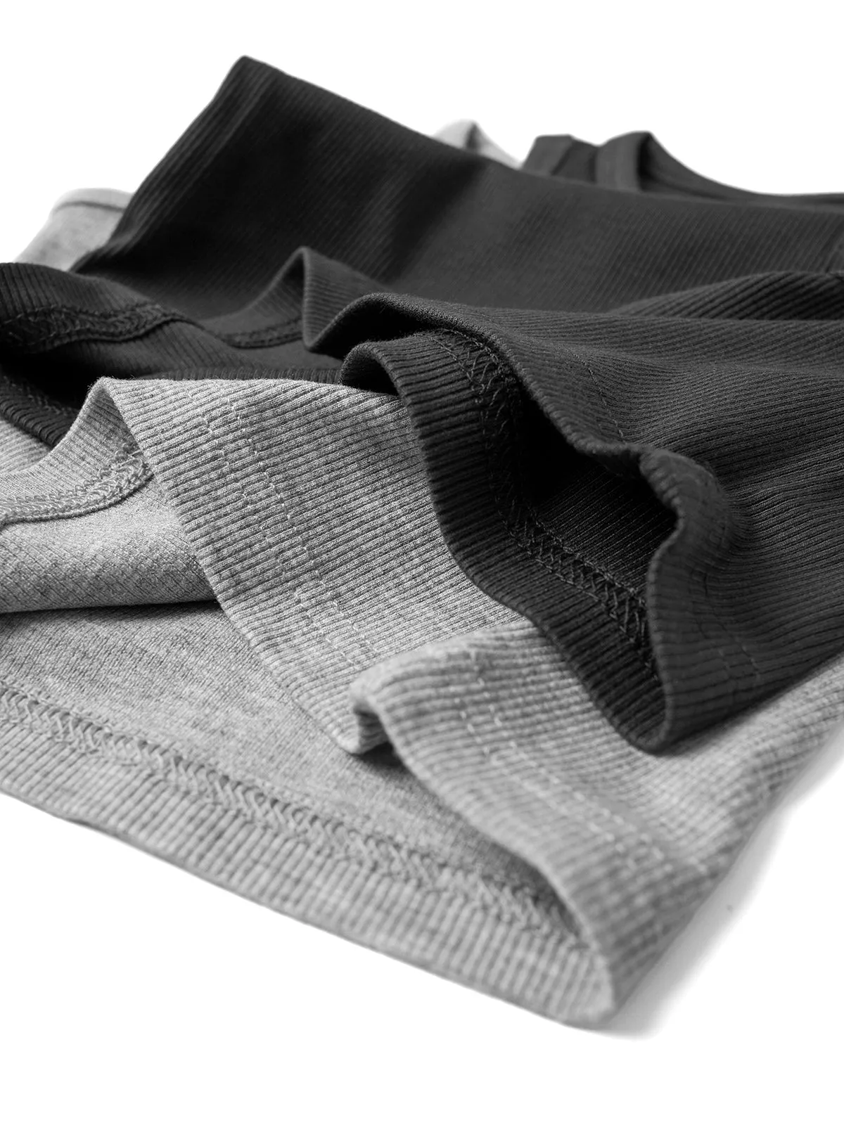 Ribbed Tank - Light Heather Grey