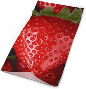 Scarf for Men Women Red Strawberry Neck Gaiter Breathable Bandana Warmer Balaclava Windproof Face Mask Sun Protection Headwear Head Wrap for Skiing Hiking Cycling