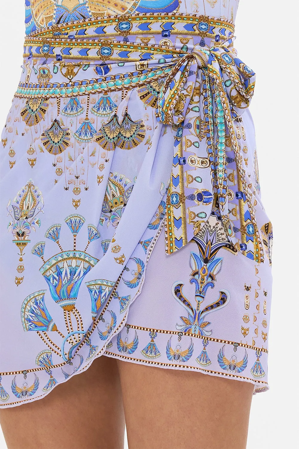 SHORT DRAPED SARONG UNDER SCARAB SKIES