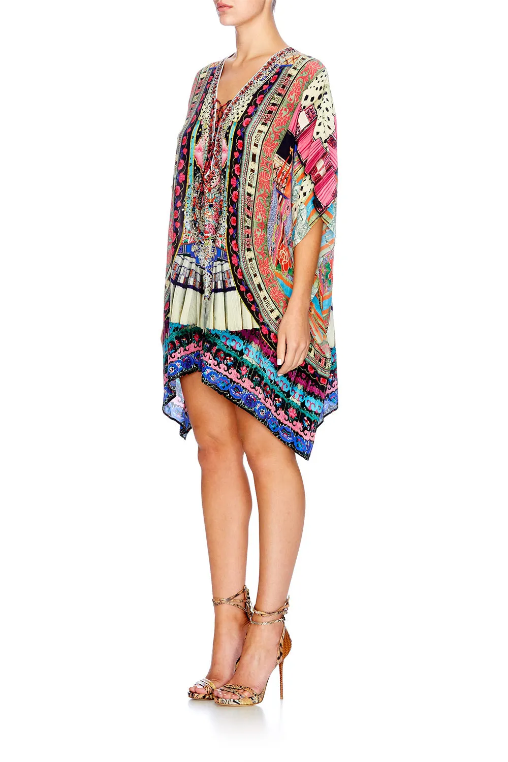 SHORT LACE UP KAFTAN ABOUT A GIRL