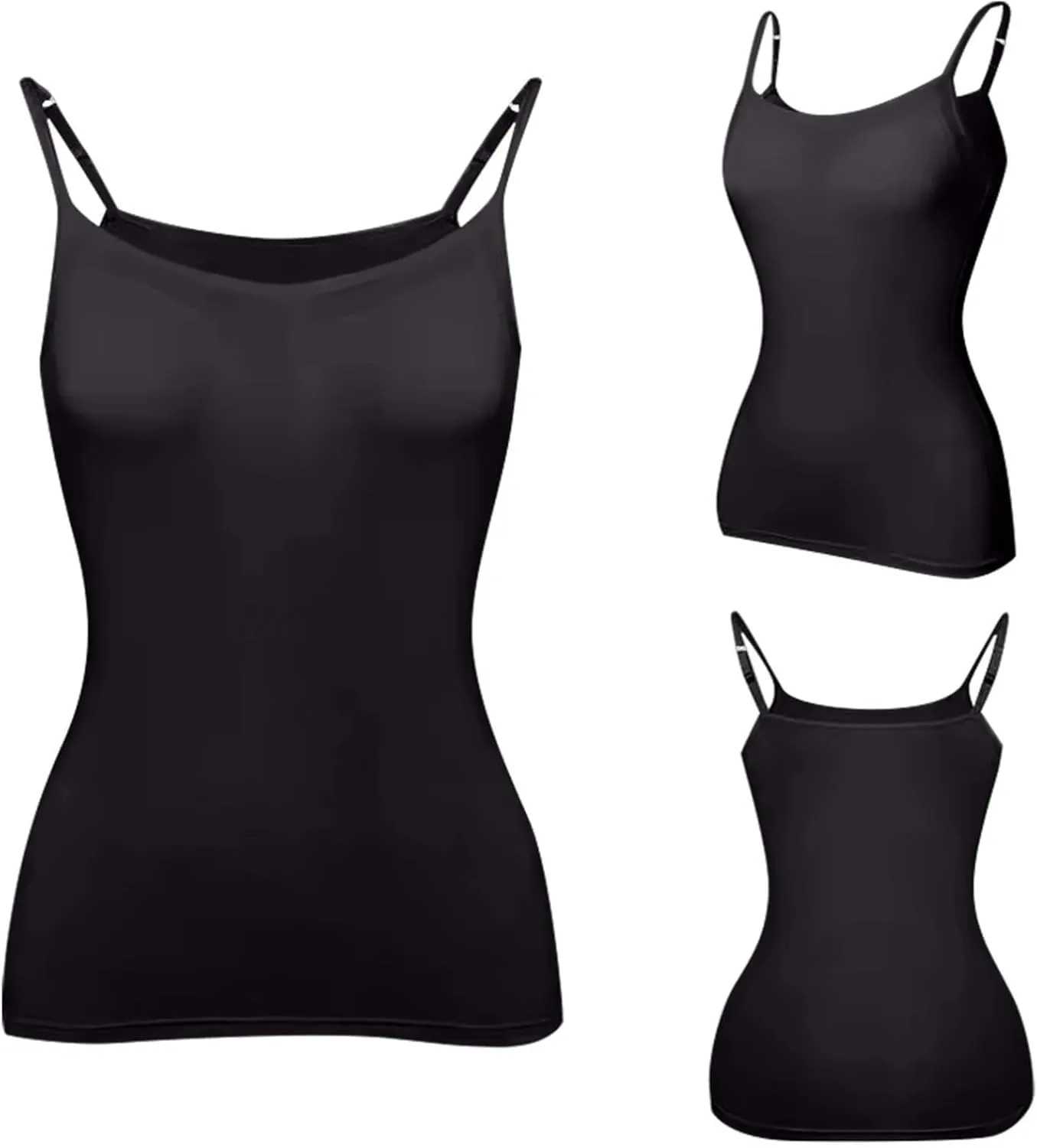 Tank Tops for Women Built in Bra Adjustable Spaghetti Strap Workout Yoga Shirts Basic Tank Tops Layer Padded Bra