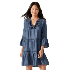 Tommy Bahama Embroidered Tier Dress SS500340 - Standalone Covers Chambray