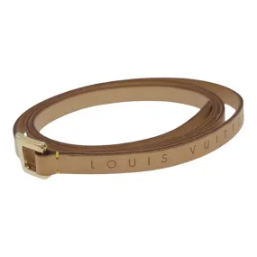 Trendy Inspired Louis Vuitton Belt Leather M Beige Lv Auth 88629