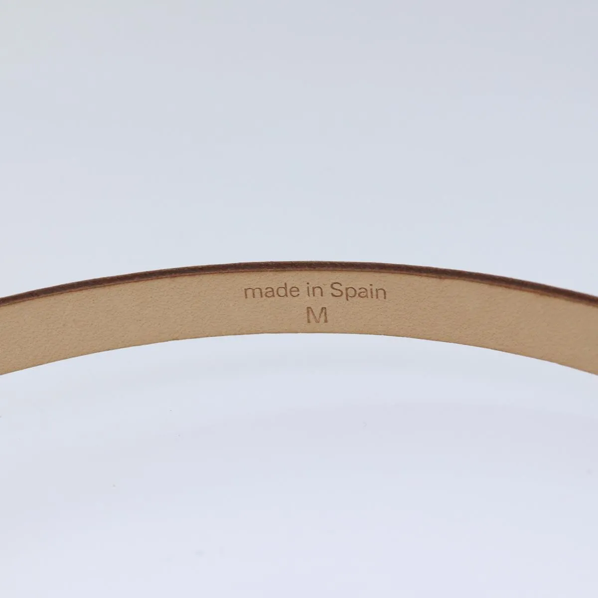 Trendy Inspired Louis Vuitton Belt Leather M Beige Lv Auth 88629