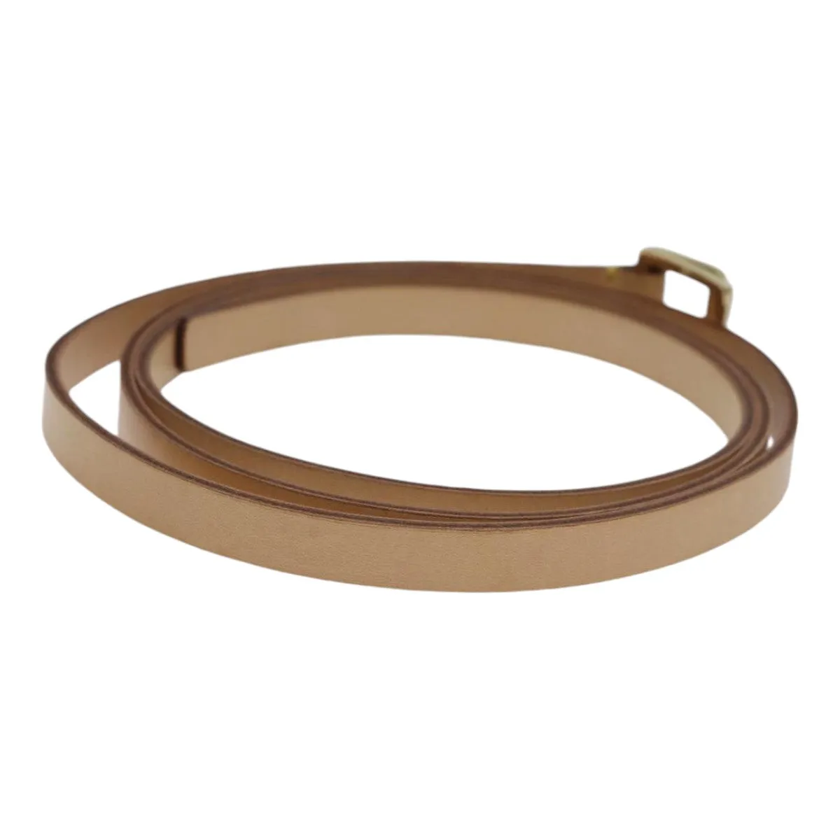 Trendy Inspired Louis Vuitton Belt Leather M Beige Lv Auth 88629