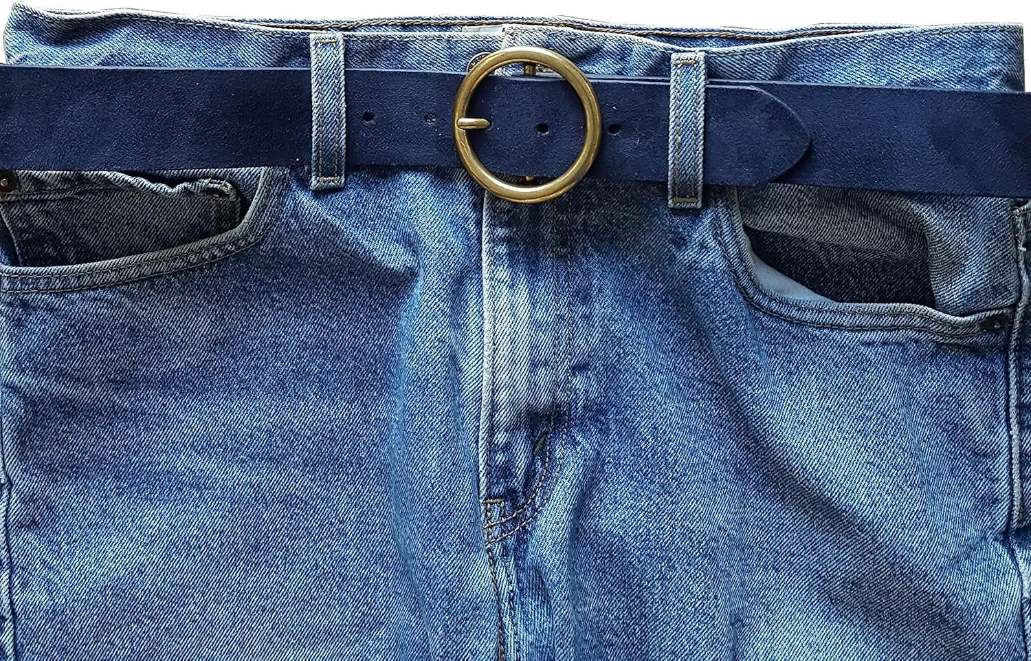 Trendy, Non-Animal, Vegan Suede Belt