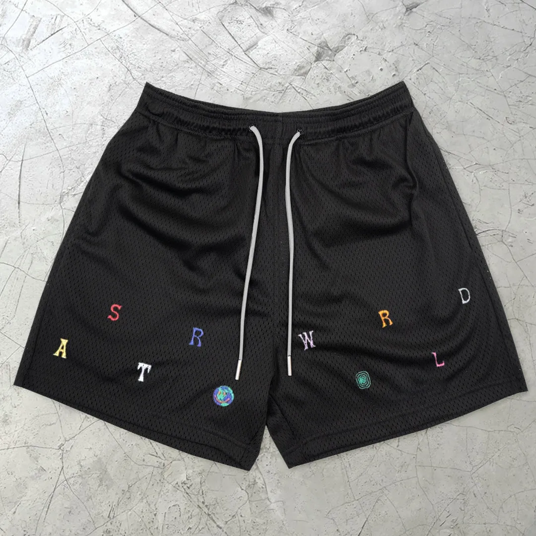 Trendy Printed Casual Street Mesh Shorts