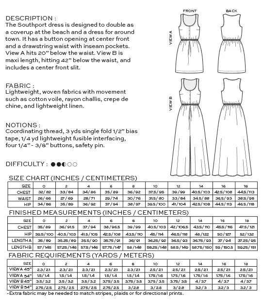 True Bias Southport Dress