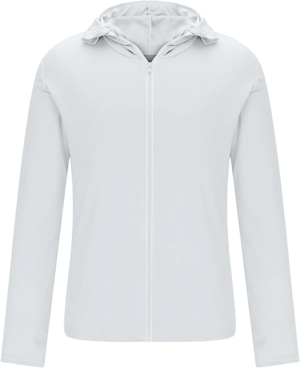Unisex UPF 50  Light Jacket Full Zip Sun Protection Hoodie Long Sleeve Sun Shirts UV Fishing Hiking Athletic Running Outwear