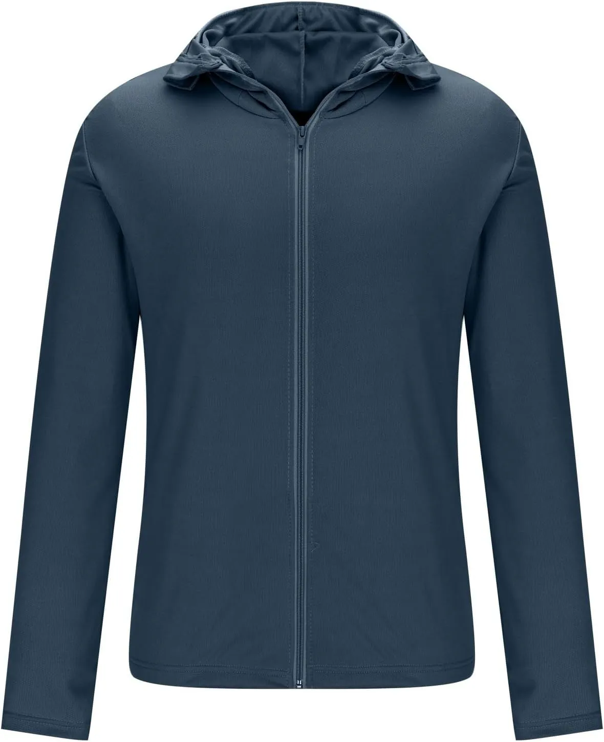 Unisex UPF 50  Light Jacket Full Zip Sun Protection Hoodie Long Sleeve Sun Shirts UV Fishing Hiking Athletic Running Outwear