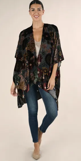 Velvet Burnout Kimono