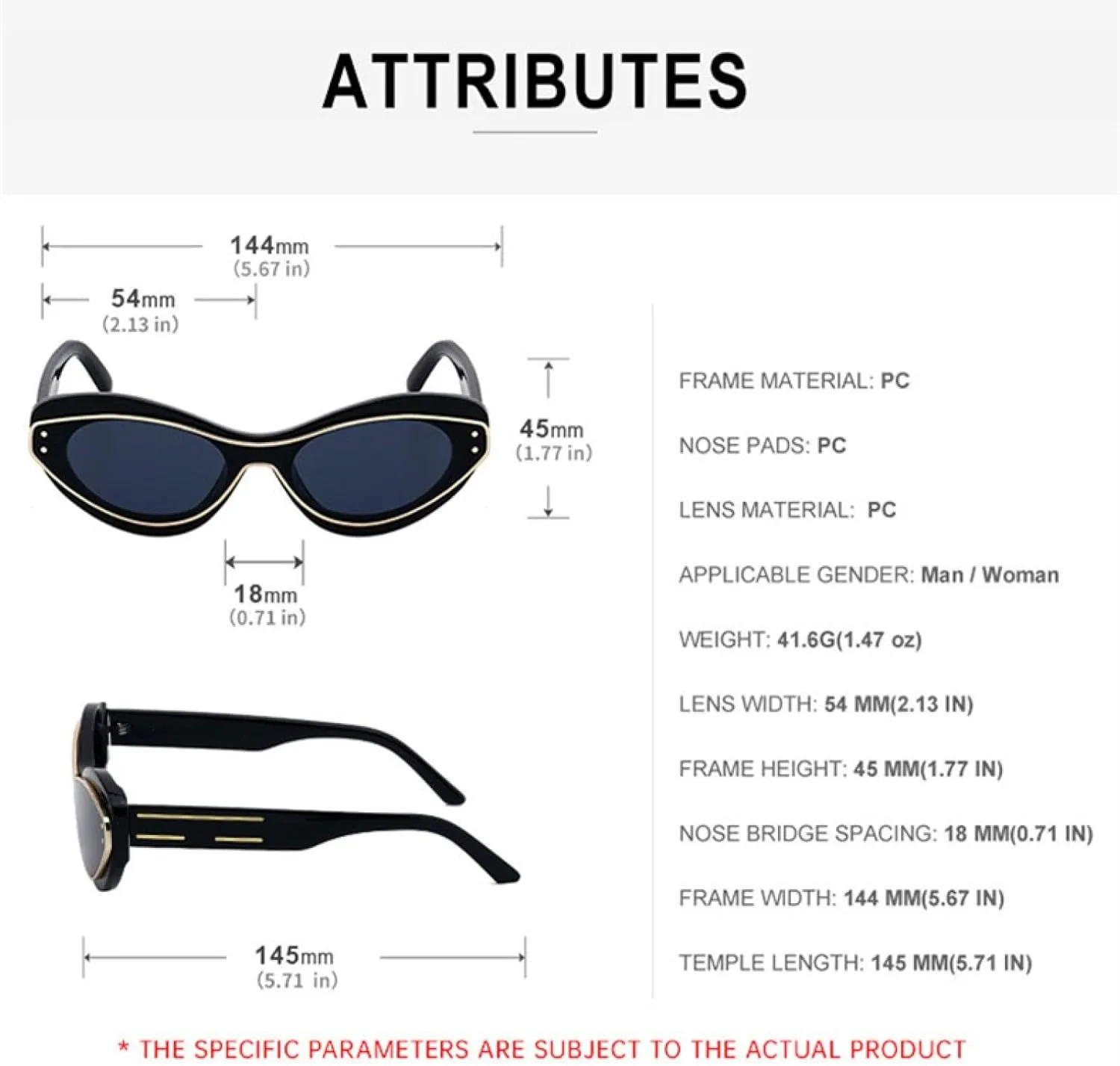 Vintage Cat Eye Sunglasses Women for Men Fashion Popular Luxury Sun Glasses Punk Uv400