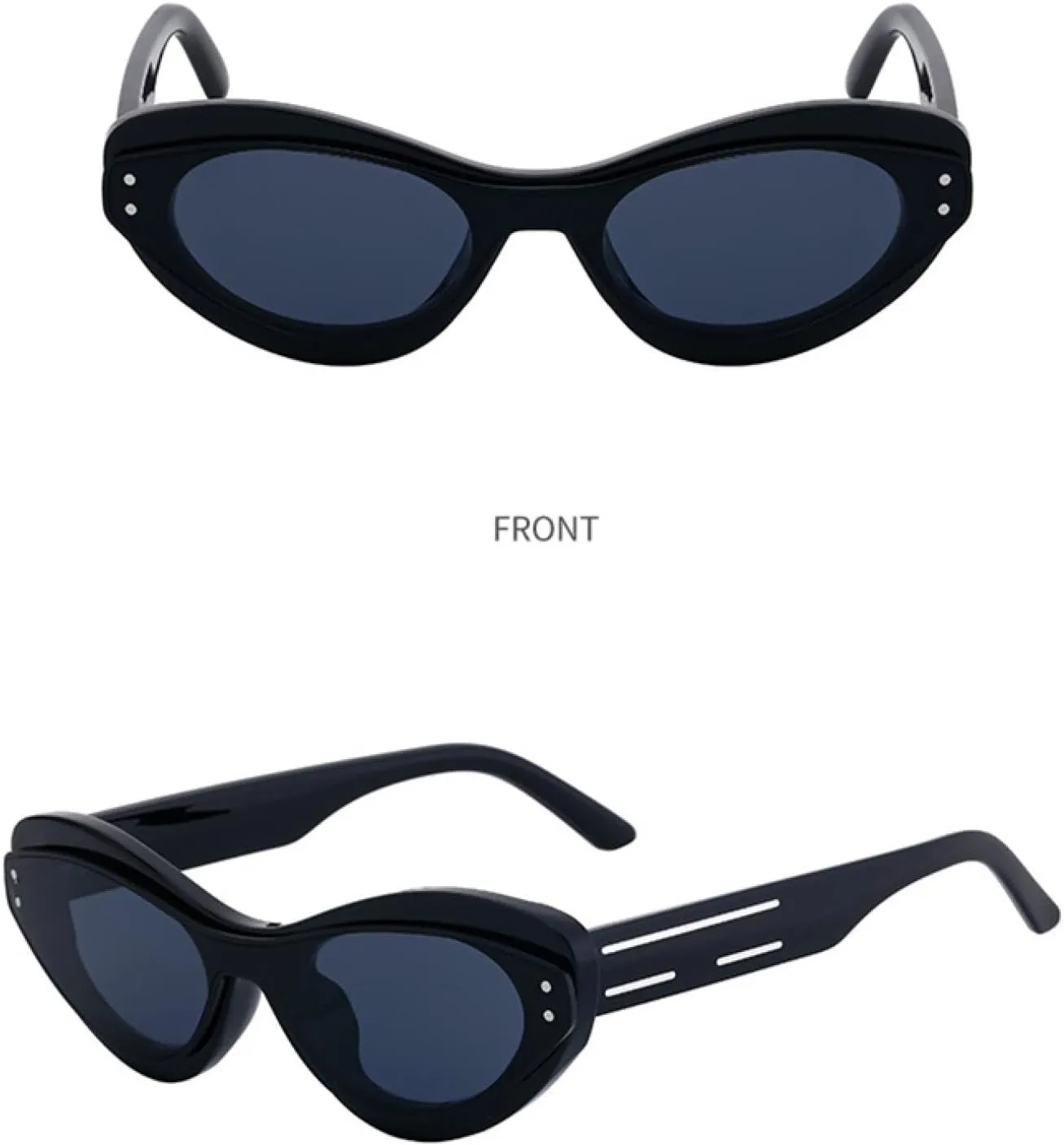 Vintage Cat Eye Sunglasses Women for Men Fashion Popular Luxury Sun Glasses Punk Uv400