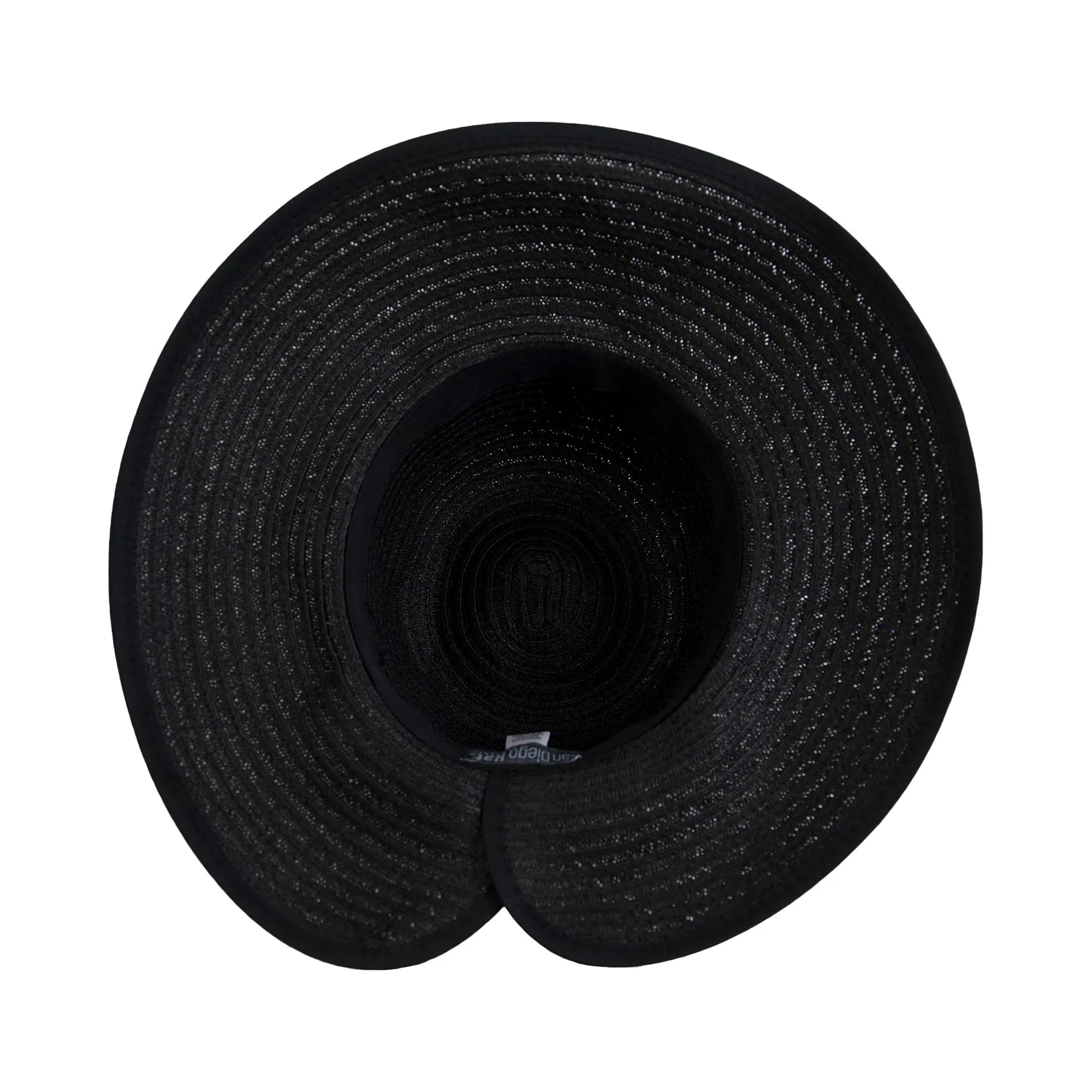 Women's Contrasting Edged Sun Brim Hat with Back Bow