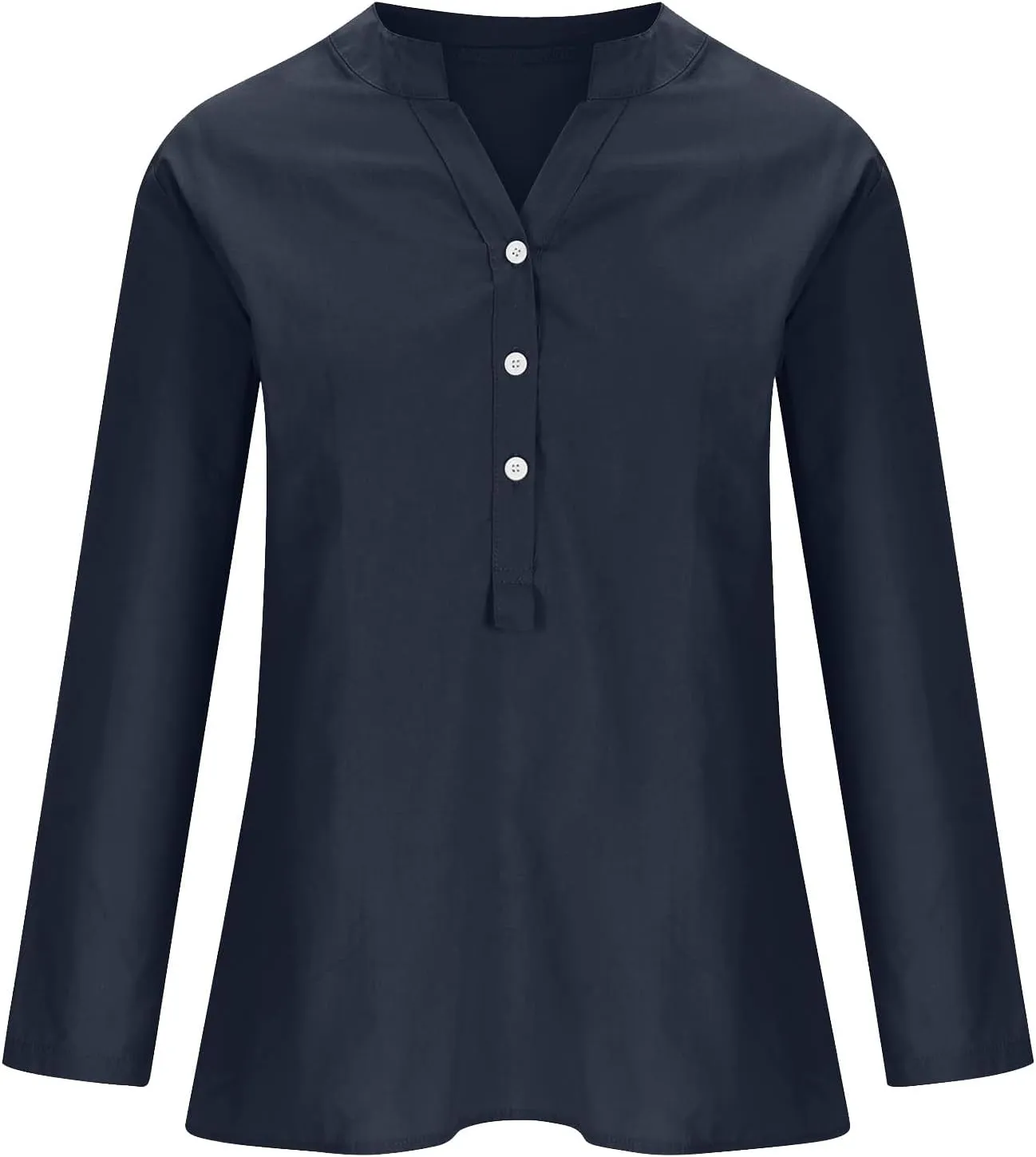 Women's Linen Button Down Shirts 2025 Short Sleeve V Neck Tshirts Light Weight Plain Blouses Casual Fit Tunic Tops