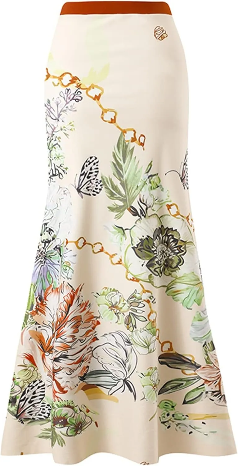 Womens One Piece Swimsuit with Beach Cover Up Wrap Skirt Sarong Retro Floral Print Bikini Set Two Piece Bathing Suit