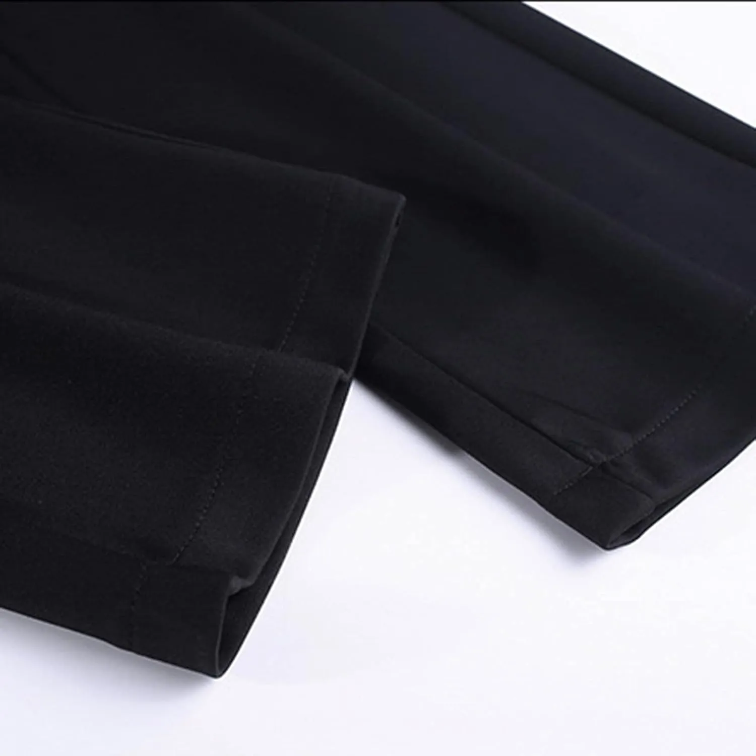 YOLAI Women Stretchy Work Business Trousers Casual Straight Leg Flare Trousers High Waist Non Wrinkles Pants